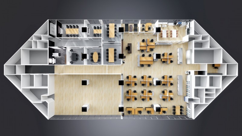 3D Office Layout